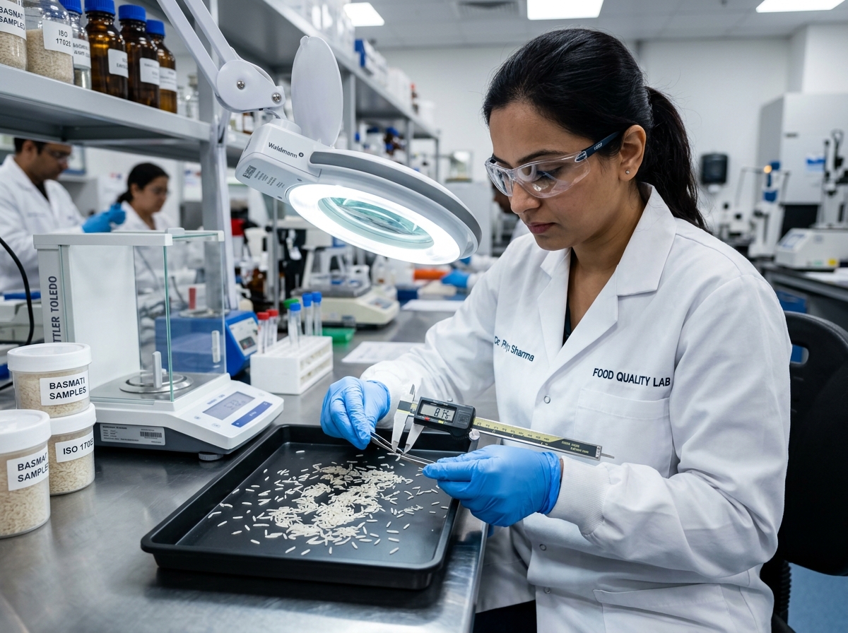 Rice laboratory equipment for checking product specifications