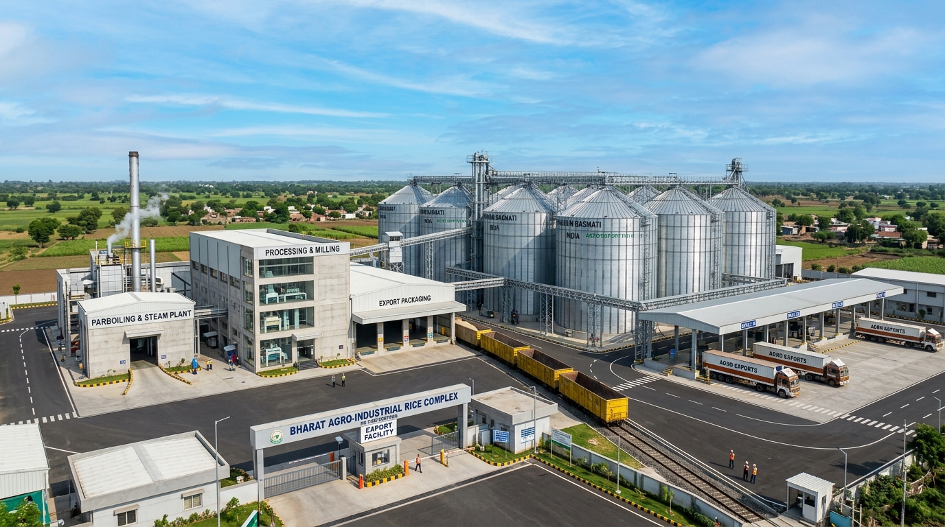 Rice mill facility for preparing export-grade rice